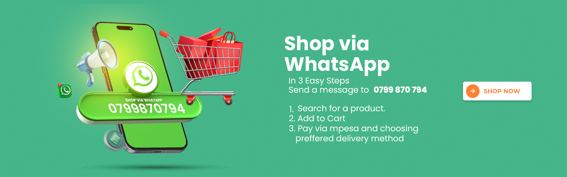 Shop via WhatsApp.