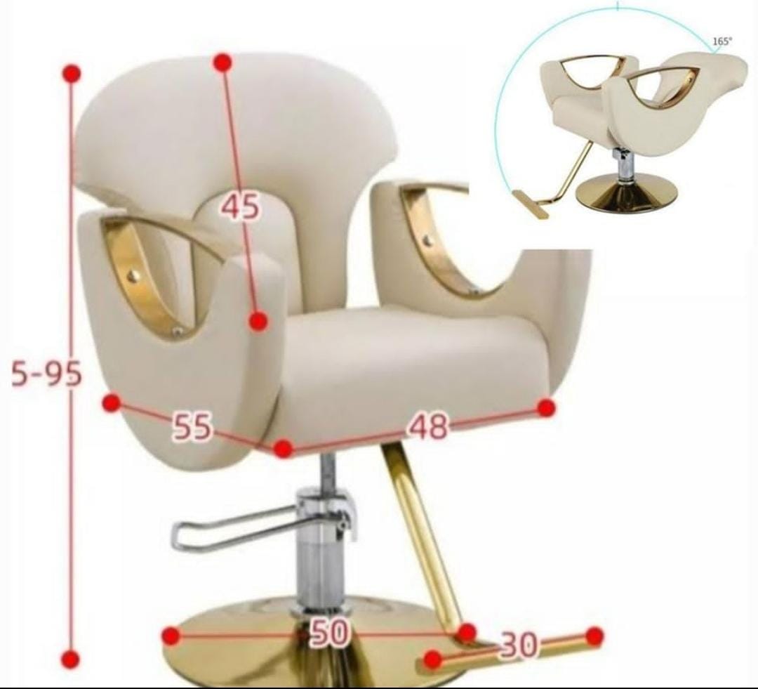 H935D Reclining Gold Styling Chair