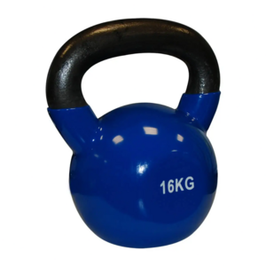 16KG cast iron kettlebell with ergonomic handle and flat base