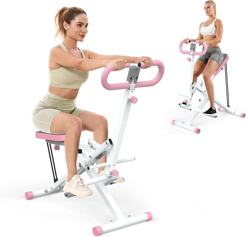 Compact squat trainer targeting glutes, thighs, and core for strength training