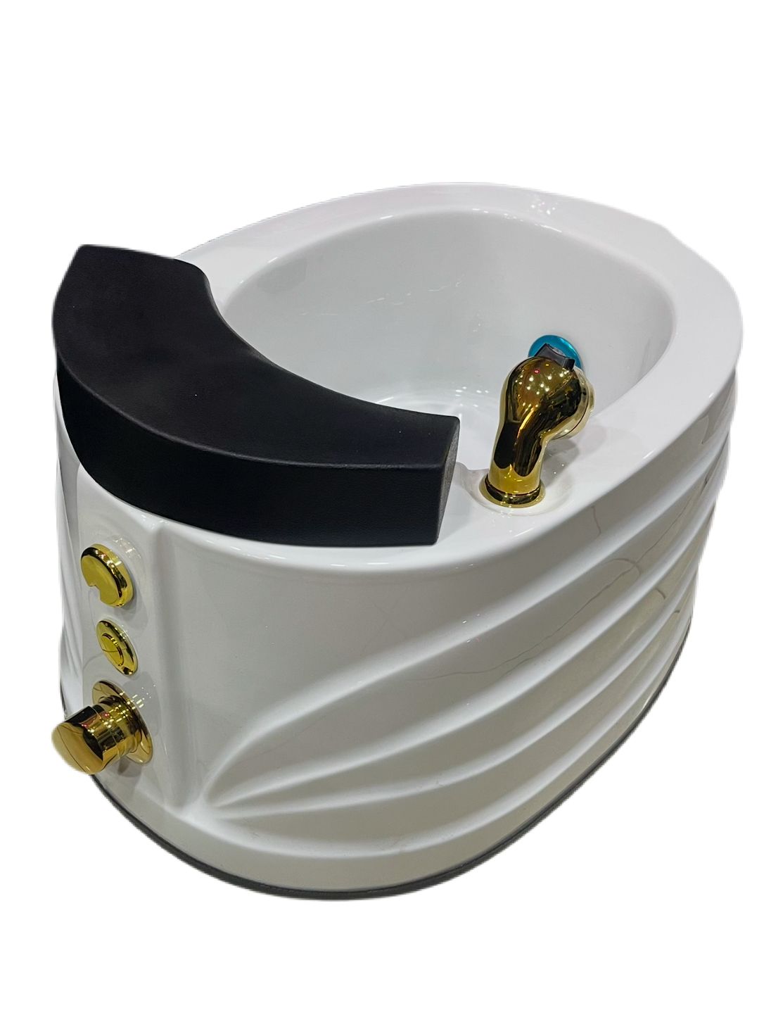 YOYO Professional Pedicure Foot spa – White & Gold | For Salons, Spas & Barbershops.