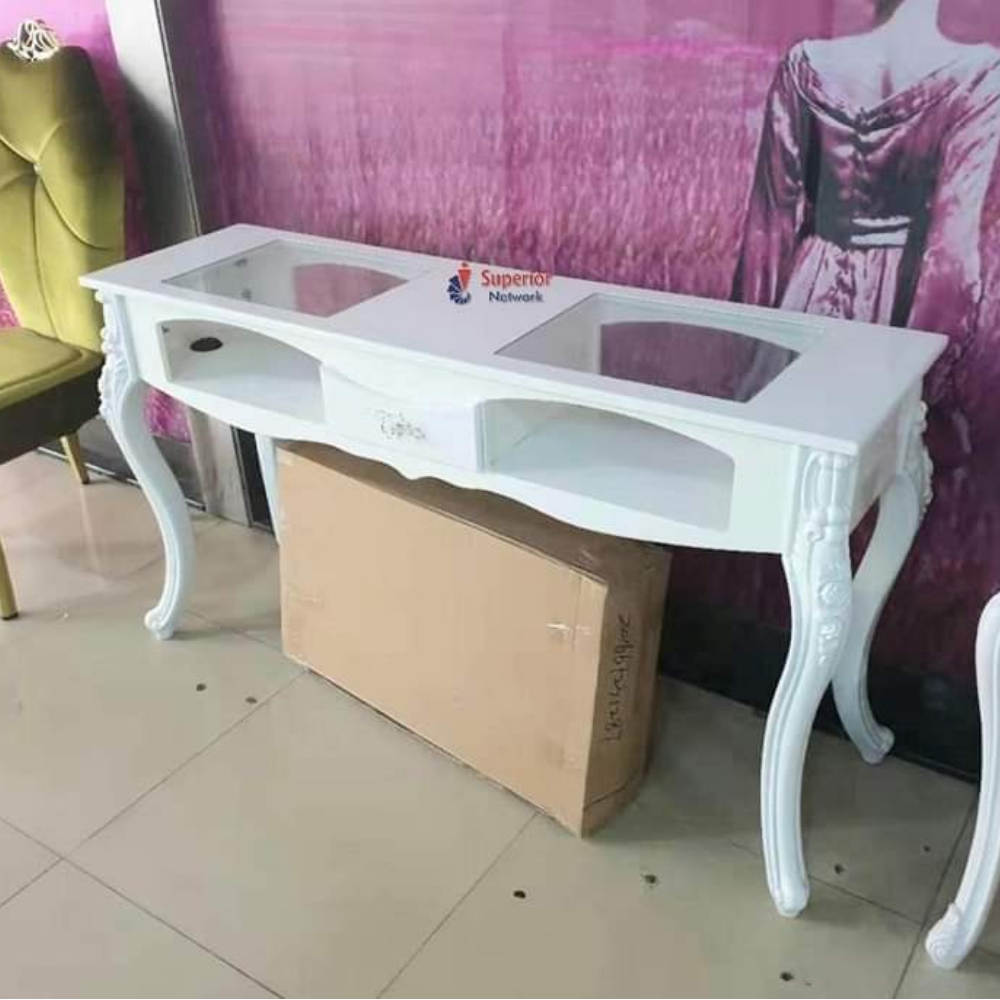 Double Wooden (Full) manicure Table