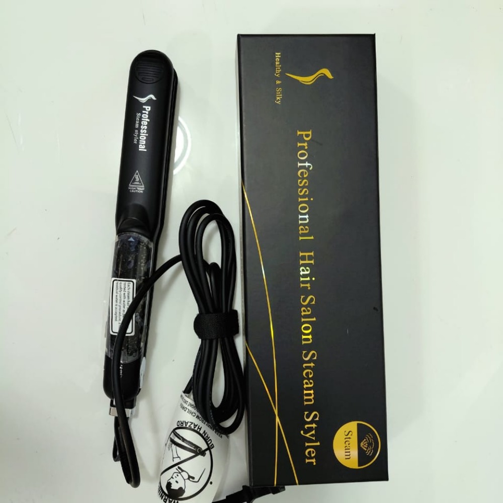 Slim Steam Flat Iron for smooth, frizz-free hair styling.30