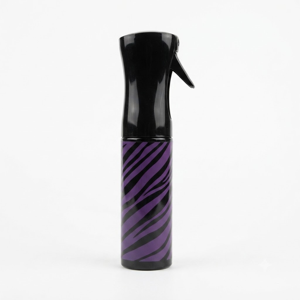  Spray Bottle Tall white Top <stripped/barber signs>
