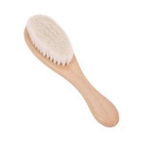 Professional Barber Neck Duster Brush with soft nylon bristles, designed to remove loose hairs from the neck, ears, and neckline after a haircut. Ideal for both professional salon and home use.