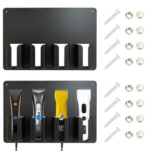 4pc Plastic Machine Holder: Durable, compact organizer designed to securely hold clippers and trimmers, ensuring easy access and a tidy workspace.
