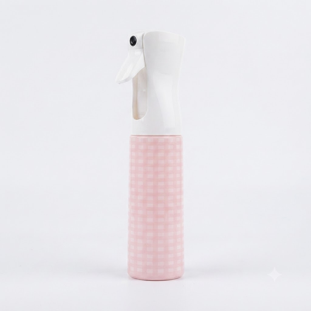  Spray Bottle Tall white Top <stripped/barber signs>