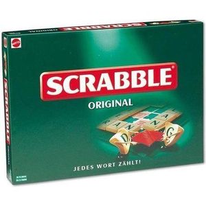 Family-size Scrabble set with large board and easy-to-read tiles