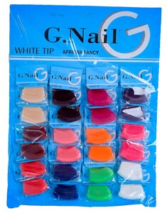  Chart Gnail Long Coloured Tip for vibrant, durable nail extensions and designs.