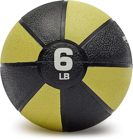 6kg medicine ball with textured grip for functional strength workouts
