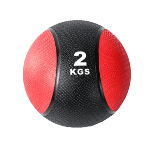 2kg medicine ball with textured rubber surface for core and strength training