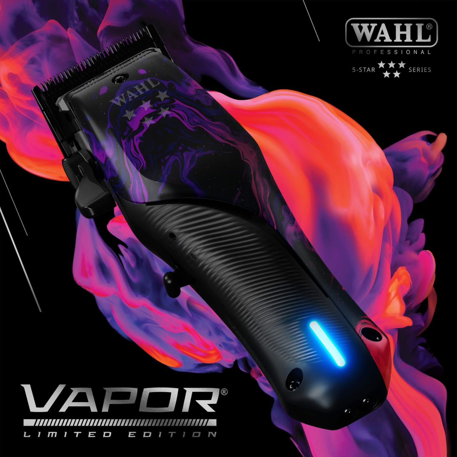 Wahl Vapor Limited Edition cordless clipper with F32 Fadeout blade.