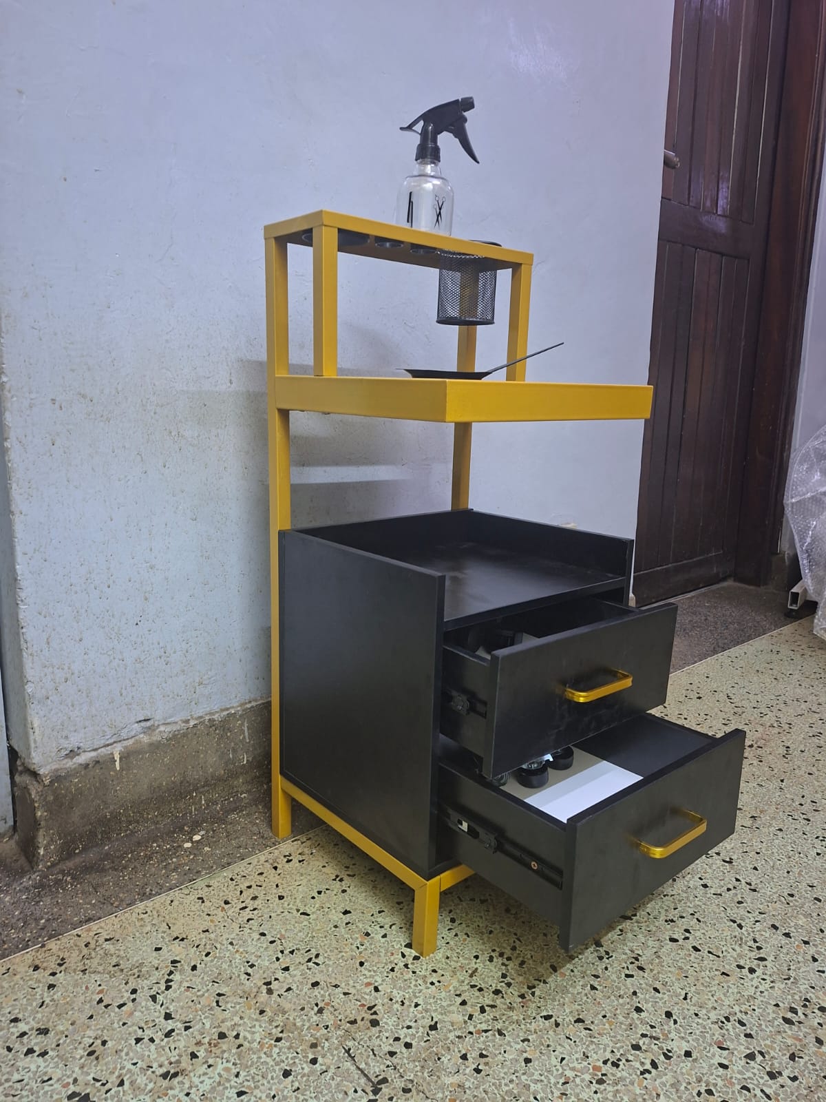 TR034 - Double Drawer Gold ProGlide utility trolley