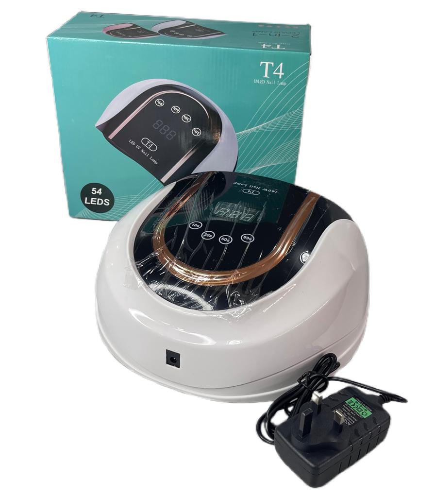 Sure! Here’s a **brief alt text** fo160W T4 LED Nail Dryer for fast gel curing with timer and auto sensor.