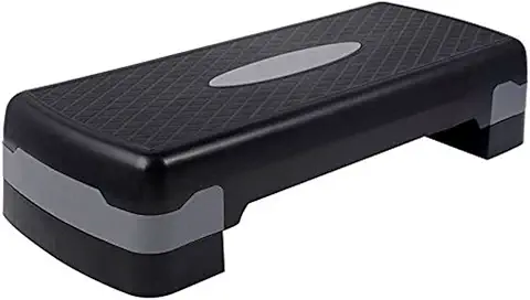 70cm adjustable aerobic step with dual height levels for fitness and cardio training