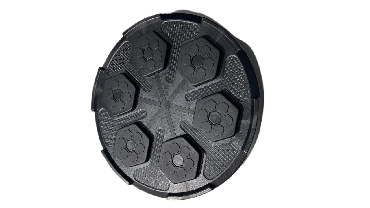 Wall-mounted boxing pad with target area for punches and strikes