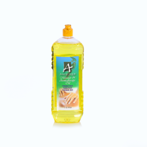 Angelique Sweet Almond Oil 1L - Soothing massage oil for smooth, hydrated skin, easily absorbed without greasy residue.