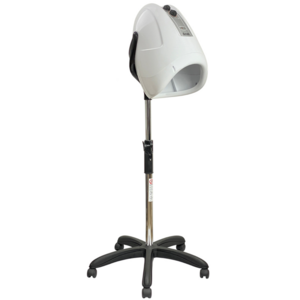 Hair Dryer Mec Stand with wheels, adjustable height.