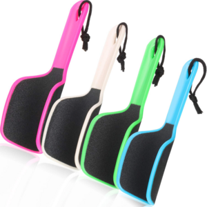 Curved foot file for removing dry, cracked, hard skin; lightweight, reusable, and perfect for smooth, soft feet.