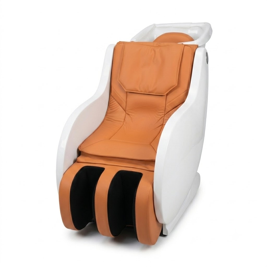 VIP Reclining Shampoo Bed – Luxurious Salon Chair with Foot Massage & Ergonomic Comfort