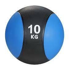 10kg medicine ball with textured surface, designed for strength training, core workouts, and functional fitness, ideal for home or gym use
