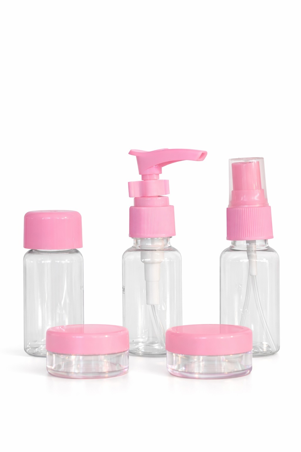Assorted Travel Bottle 5pc Set Small(mixed colors)