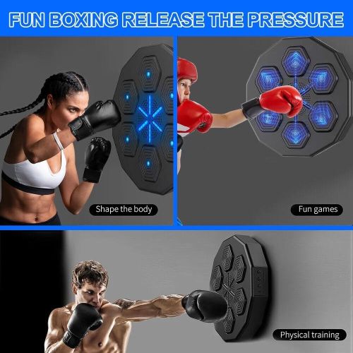 Wall-mounted boxing pad with target area for punches and strikes