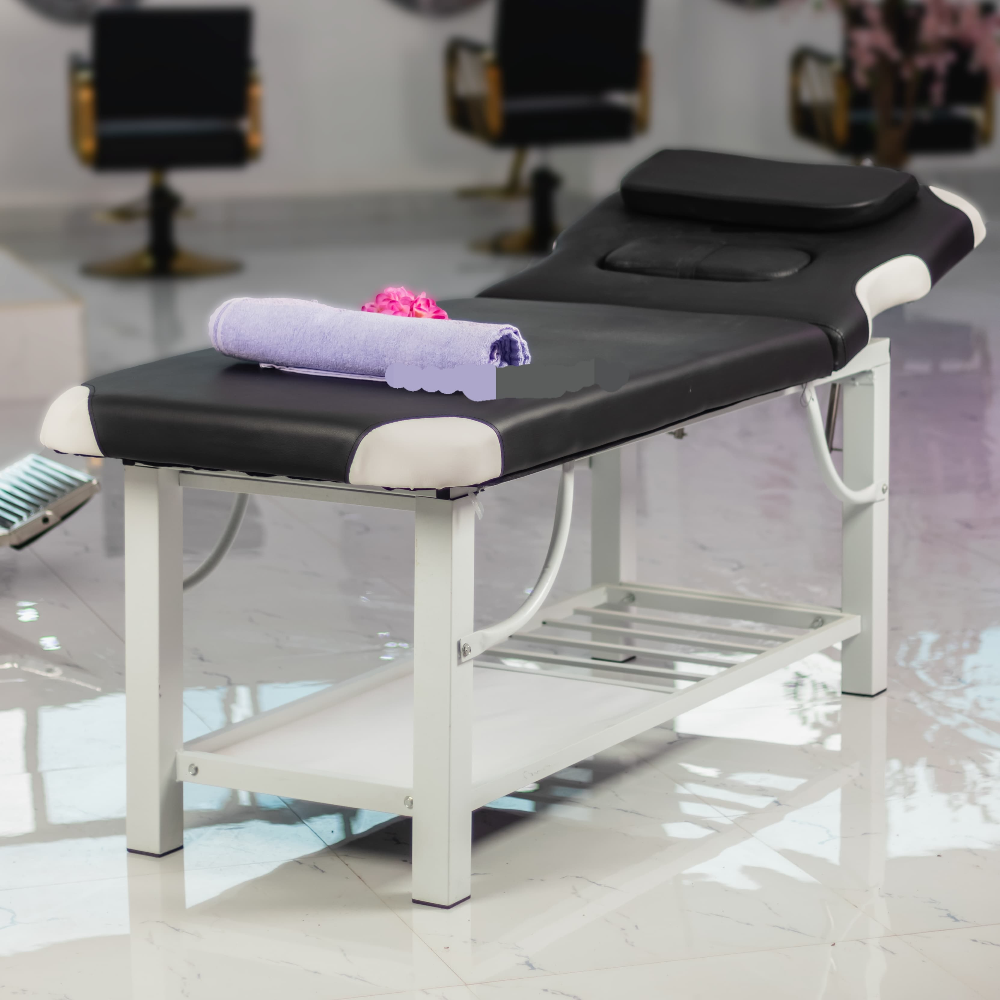 Wide Black Massage Bed
