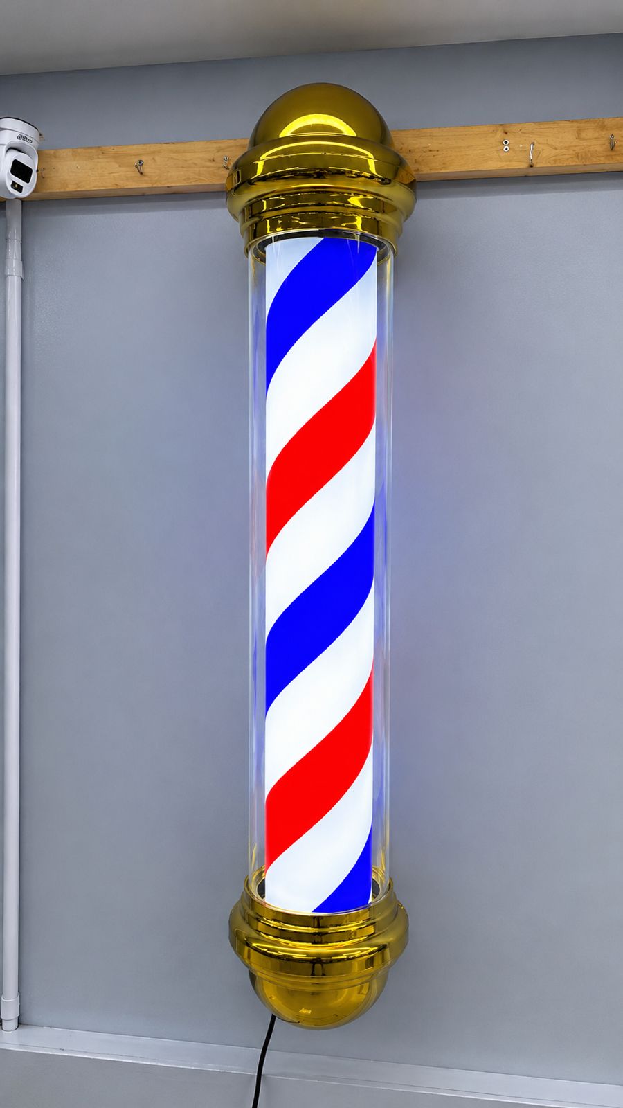 1.0M Gold Barber Sign Double Round ends
